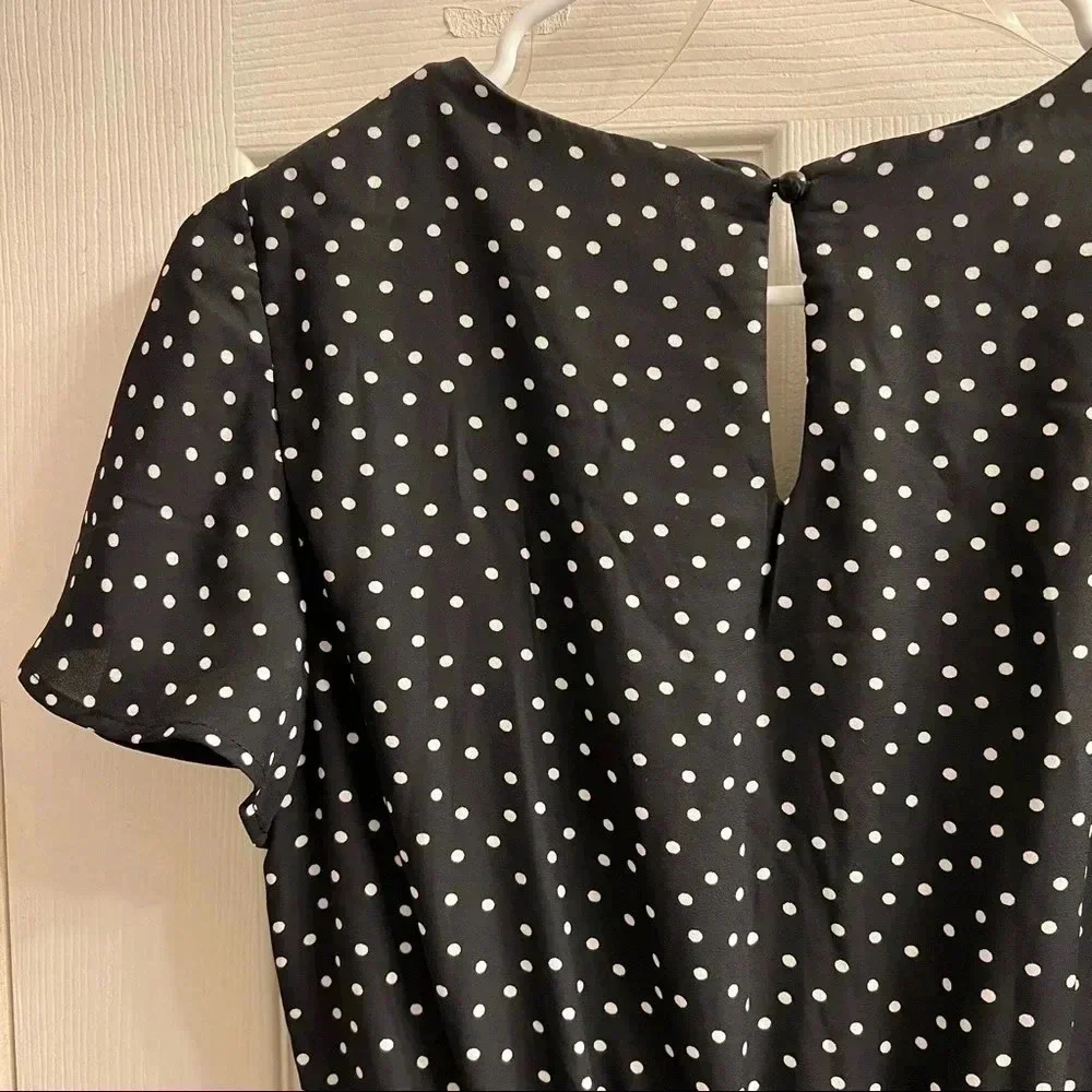 {Francesca’s} Black and white polka dot dress - Picture 5 of 6